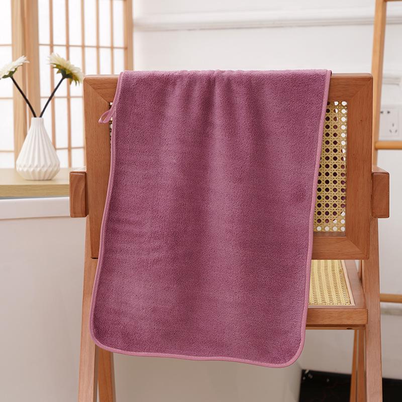 High-Density Coral Fleece Towel: Soft, Absorbent Face Towel for Home, Salon & Barber Shop.