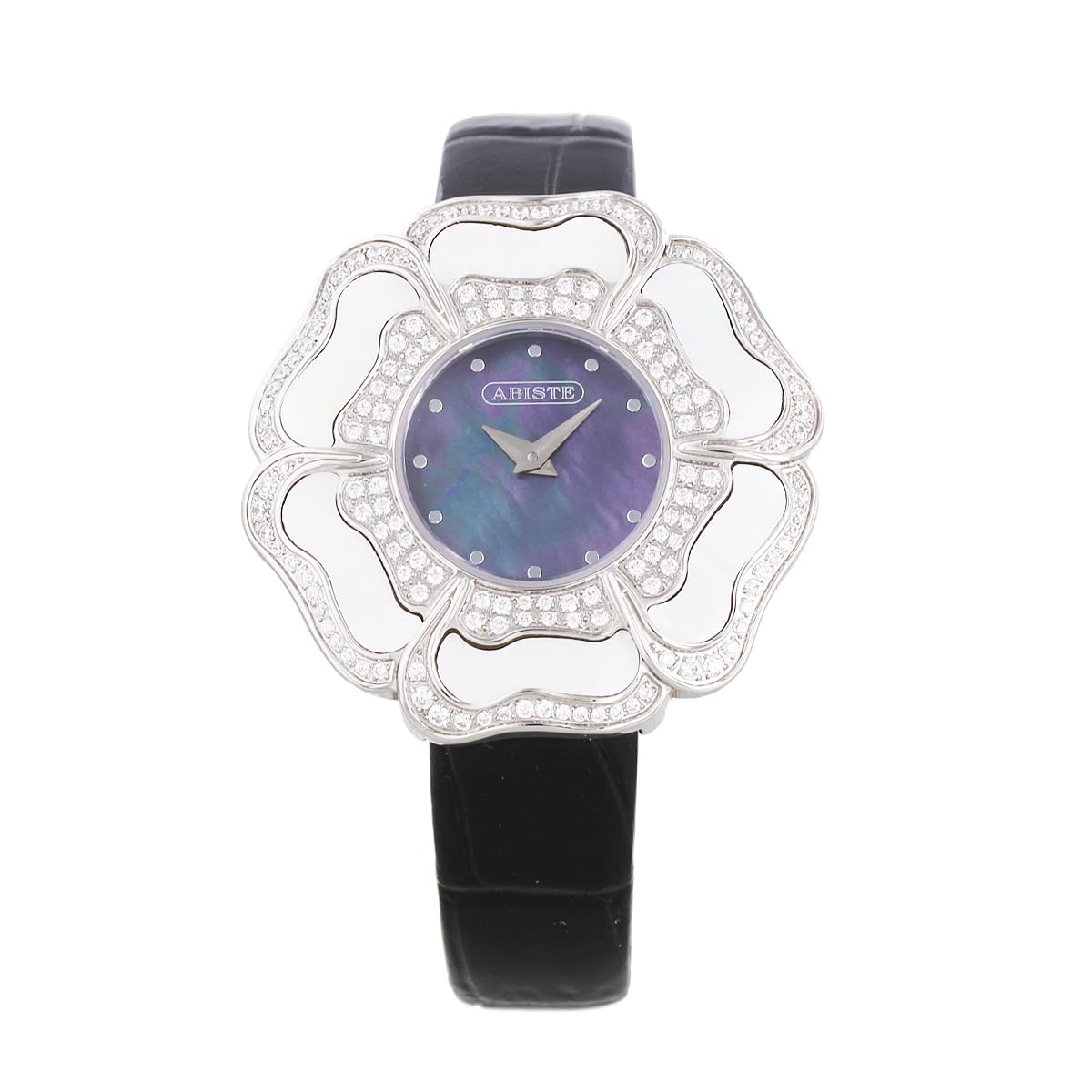 

Abiste Round MOP Face Flower Motif [ABISTE] Watch/9230022 (Black)