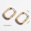 INS Brass Hoop Huggies Earrings Small Large Circle Hoops Jewelry Diamond Earrings Women Girls Gold Hoop Earrings