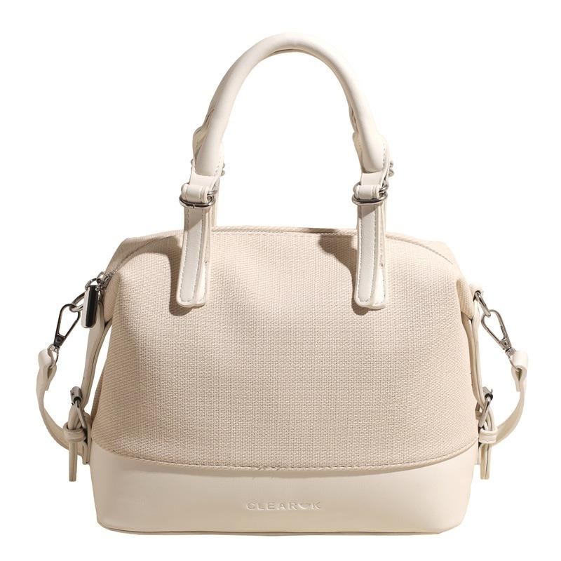 

Bag Women s New Large-capacity Commuter Handbag Trendy Fashion Shoulder Messenger Bag no pendant білий