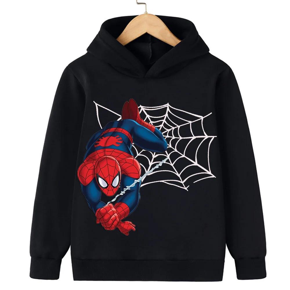Spider-Man Cartoon Kapuzenpullover für Kinder - Lässiges Langarmshirt für Frühling/Herbst