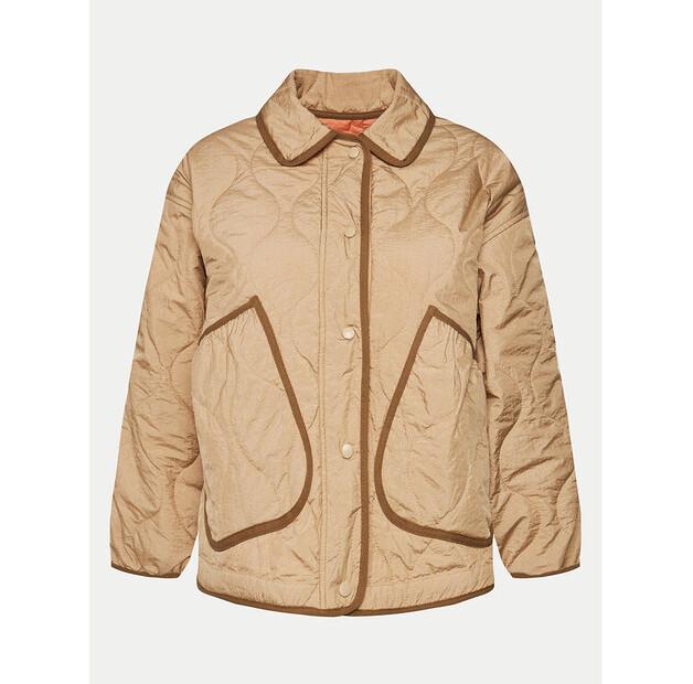 

Демисезонная куртка Deha D02592 бежевого цвета, комфортный крой M