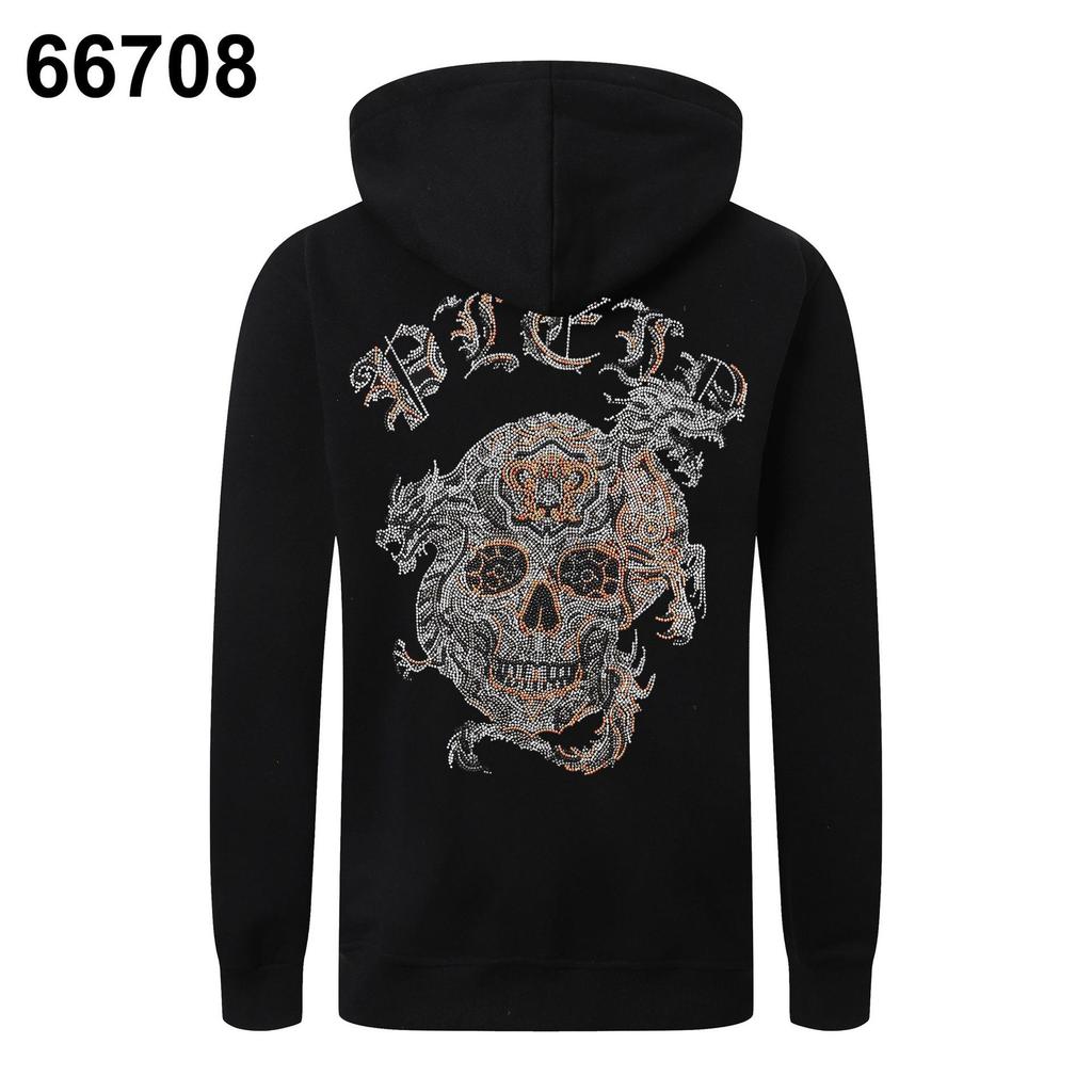 Philipp Plein European & American Street Fashion Skull Zipper Men's Jacket