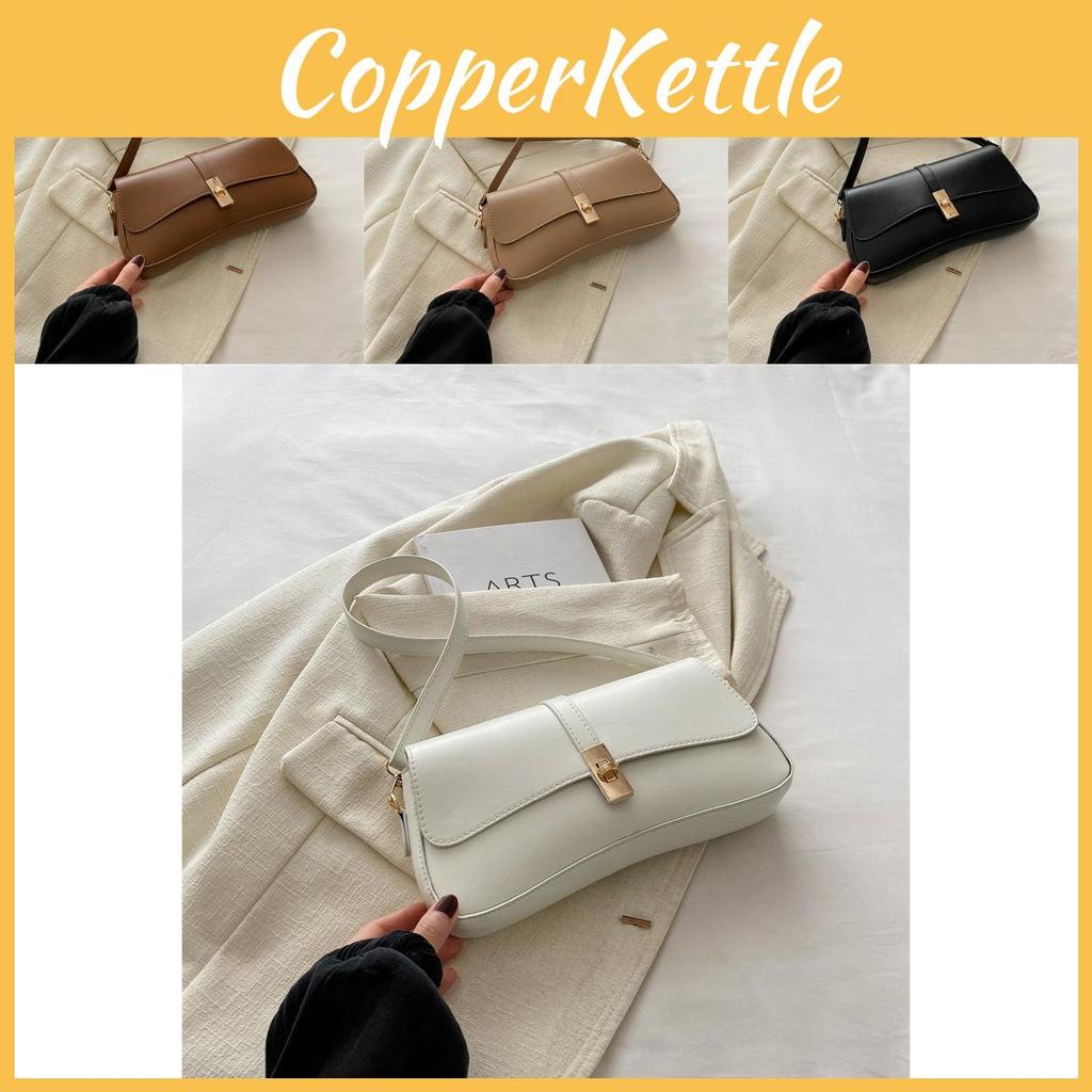 Elegant Pu Leather Shoulder Bag 2024 Summer New Trendy Small Square Underarm Bag