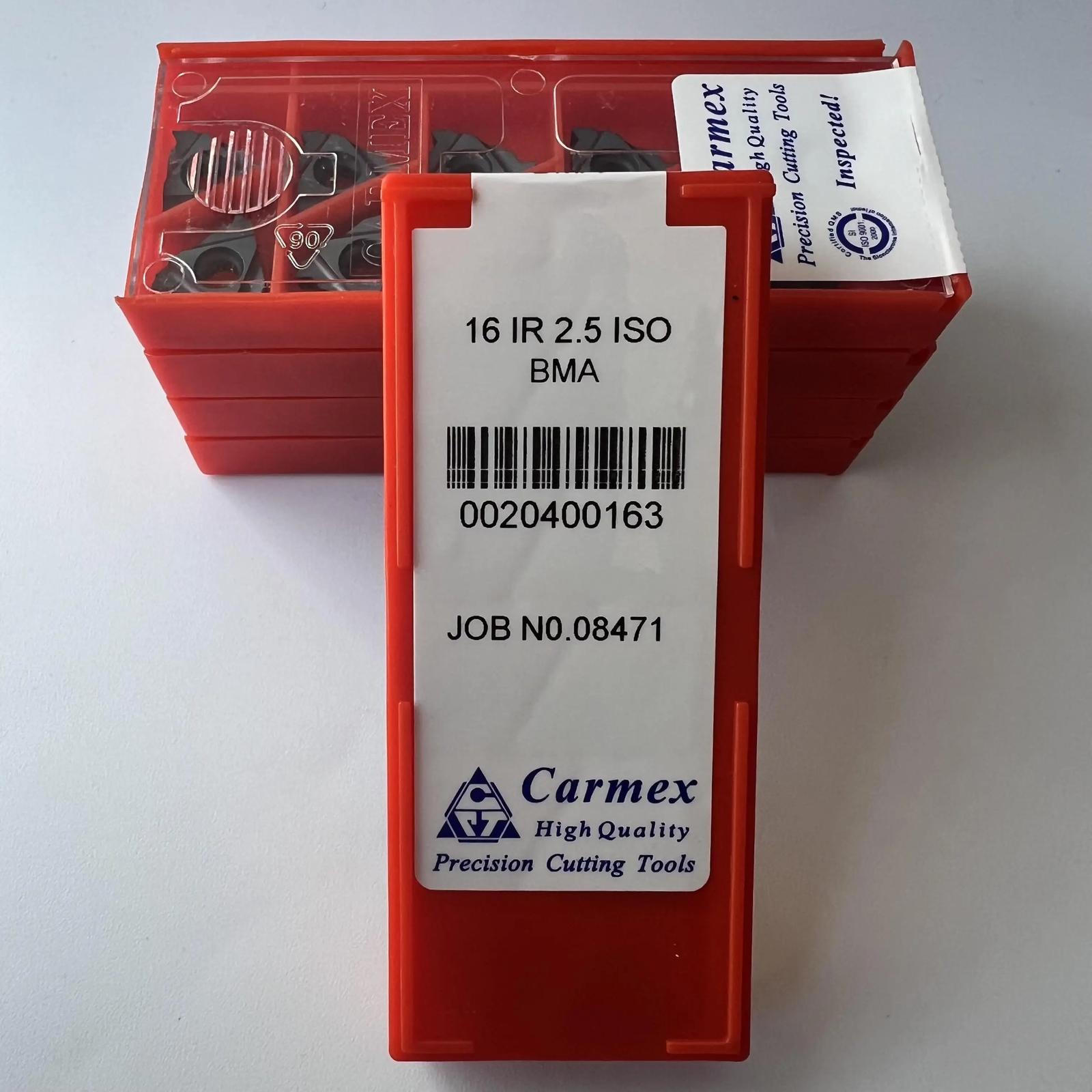 

Original / 16IR2.5ISO BMA / Industrial indexable Carbide Inserts 10 Pcs