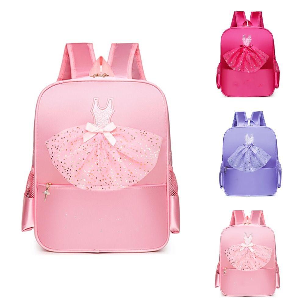 Cute Nylon Ballet Dance Backpack Large Capacity Waterproof Dance Duffle Bag Schoolbag Girls