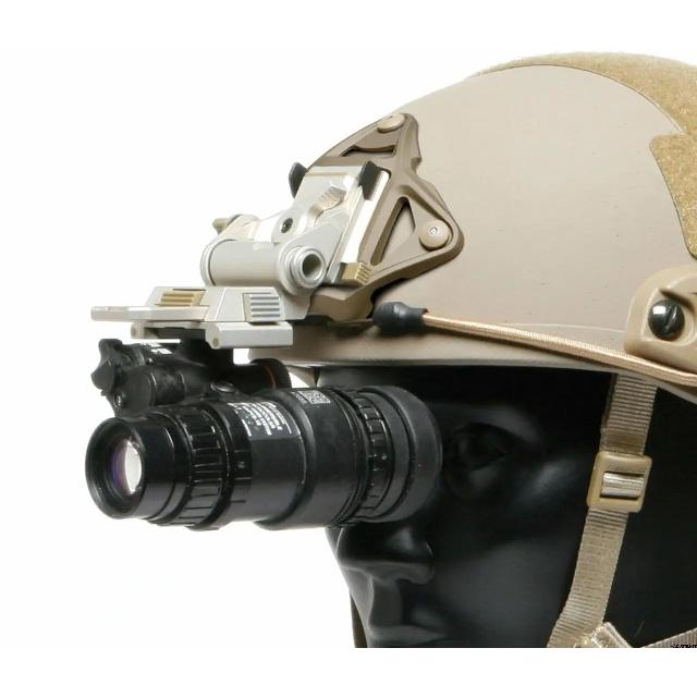 Tactical Helmet Frame Mount NVG Shroud Adapter 3 Hole Skeleton ARC Rail Lightweight Aluminum for FAST MICH Helmet