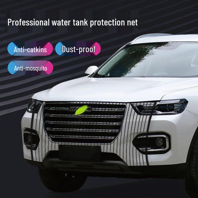 Vehicle Insect & Dustproof Front Grille Net with Clip-in Installation