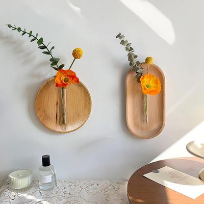 1 ΤΕΜ. Μασίφ Ξύλο Ζεν Ξύλινα Βάζα Δημιουργική Διακόσμηση Τοίχου Διακόσμηση Σπιτιού Πολλαπλές Επιλογές Διαθέσιμες