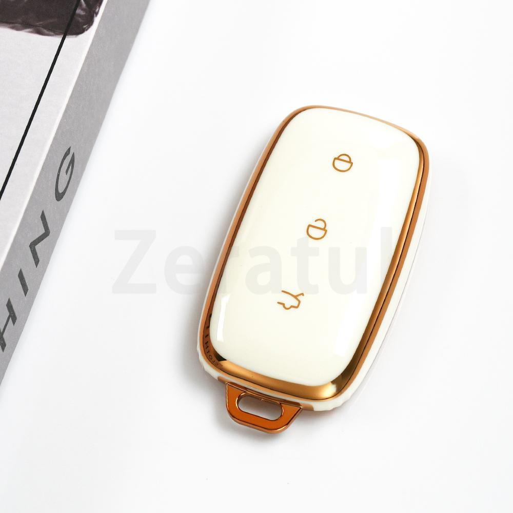 Coque TPU Porte-Clés Sans Clé Pour Geely Galaxy L7Max E8 E5 Galaxy L7 24 L6 Max 1.5T Plus Air Pro Housse de Protection pour Clé de Voiture gray