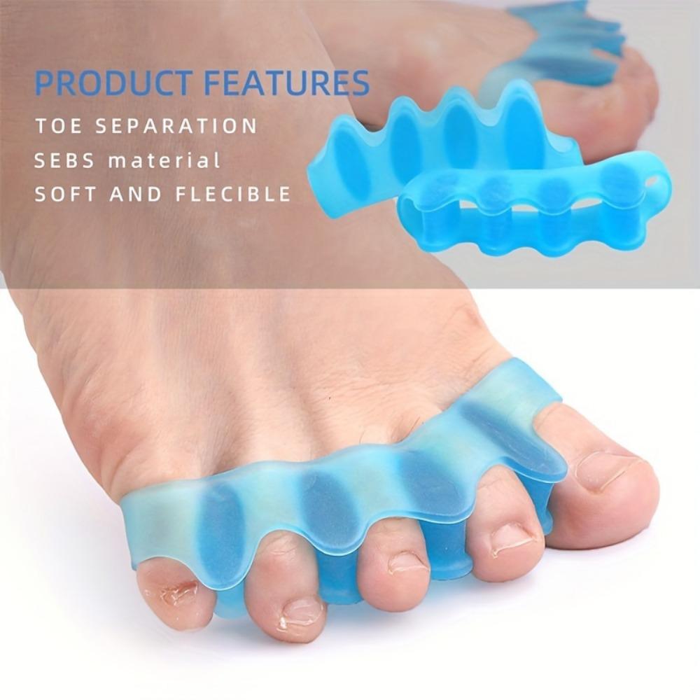 1 Pair Soft Touch Silicone Toe Spacers, Reusable Toe Spacers for Feet
