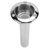 2 In 1 Boat Fishing Rod Cup Holder Stainless Steel Strong Structure 280mm Round Top Cup Holder for