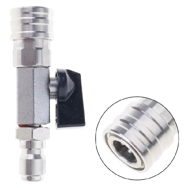 Pressure Washer Connection Stainless Steel Adapter for Garden Hose Integrated Valves Control and Leakproof O Rings