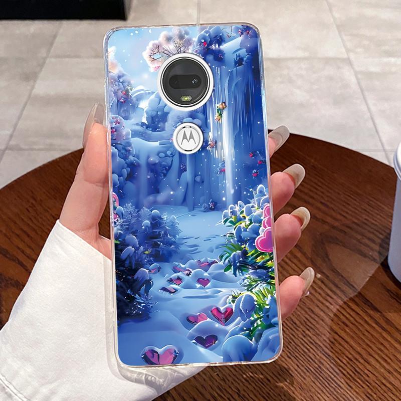 Żelowe Etui Do Motorola Moto G7 Plus/Moto G7 Play /Moto G7 Power Fundas Przezroczyste Silikonowe Miękkie TPU Pokrowiec Uroczy Kot Ochronne Etui