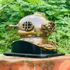 Brown Scuba Diving Helmet  Us navy Marine Diving Helmet  45.72 cm Heavy Marine Divers Helmet  Maritime Ship's Decorative Helmet