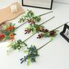 10pcs/lot Faux 3Forks Olive Berry Branches Artificial Flowers Christmas Decorations Wedding Party Table Flower Arrangement Berry