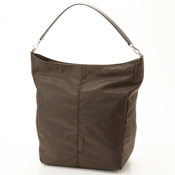 Shoulder Twill Curved Size Beige [Isaac] Bag, Nylon, Shoulder, M, (26)