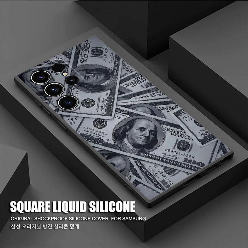 Cash Dollars Pictures Printing S26Ultra Case For Samsung Galaxy S26 S25 S24 S23 S20 S21 FE S22 Ultra Plus Cases Soft Phone Cover