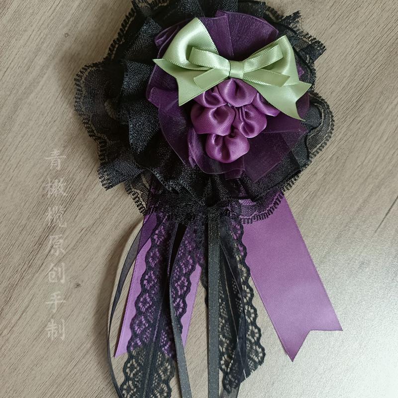 

Lolita Vineyard Headdress Black Purple Hair Accessories Lolita Accessories Top Hat Brooch Flower Pills Handmade Small Things фиолетовый