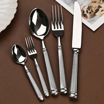 Process of 304 Stainless Steel Tableware Knives, Forks and Spoons for Western Tableware In High-end Restaurant Steakhouse