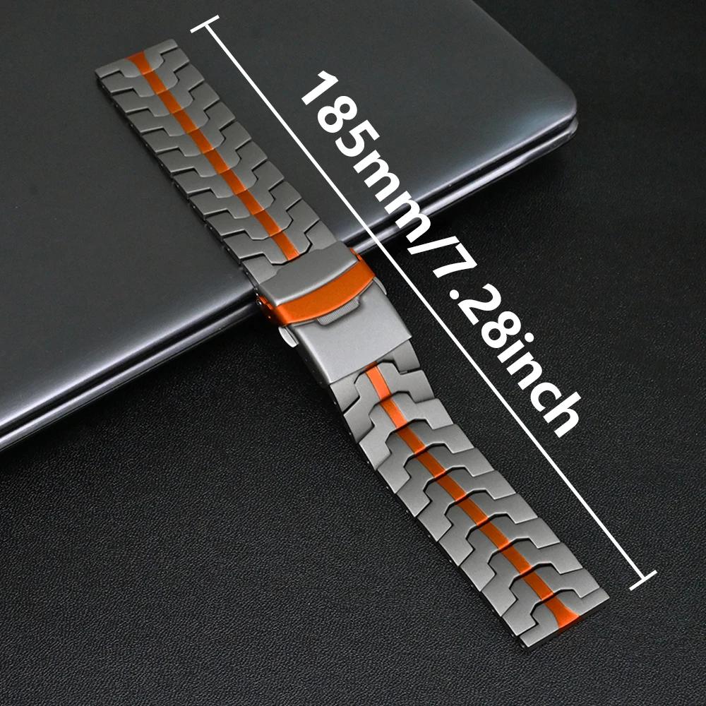 22mm Titanium Strap for Huawei Watch GT3 GT4 GT5 Pro 46mm Men Titanium Metal Band for Oneplus Watch 2 2R Amazfit Balance GTR 4 3