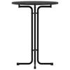 Vidaxl Dining Table, Black, Ø80X110 Cm