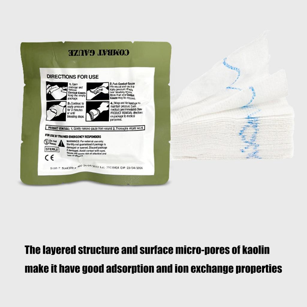 Hemostatic Dressing Gauze Stop Bleeding Gauze Blood Clotting Bandages First Aid Hemostatic Gauze for Fast Bleed Control
