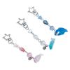 Lovely Fish Pendant Keychain Ornament Sea Animal Beaded Key Chains Fashionable Decorations for Phones Bags Cameras