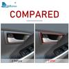 Real Soft Carbon Fiber for Toyota Prius 2010 2011 Accessories Interior Trim LHD RHD Car Side Inner Door Handle Frame Sticker
