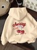 Unisex Trendy American Loose Fit Hooded Print Sweatshirt
