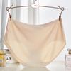 3pcs Sexy Women Panties Ice Silk Seamless Underwear Girl Lingerie Breathable Comfort Briefs Large Size Panties Women Underpant