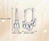 Elegant Pearl Earrings: New Chinese Style, Copper-Plated Silver with a Unique Gold Design