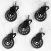 5x Silicone Rubber Swivel Office Chair Casters 11mm
