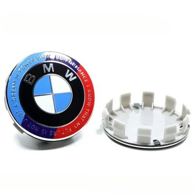 -4X For BMW 50 Years Emblems 56mm 68mm Hub Caps Hub Cap Rim Caps For BMW