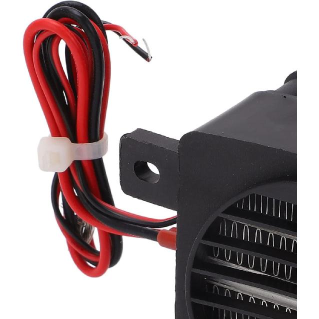 Air Heater, PTC Ceramic Heating DC12V 50W Constant Temp Reinforced Nylon Shell PTC Air Heater Insulation Temperature 2.4 X 2.4 X 1.7in Car Fan Heater