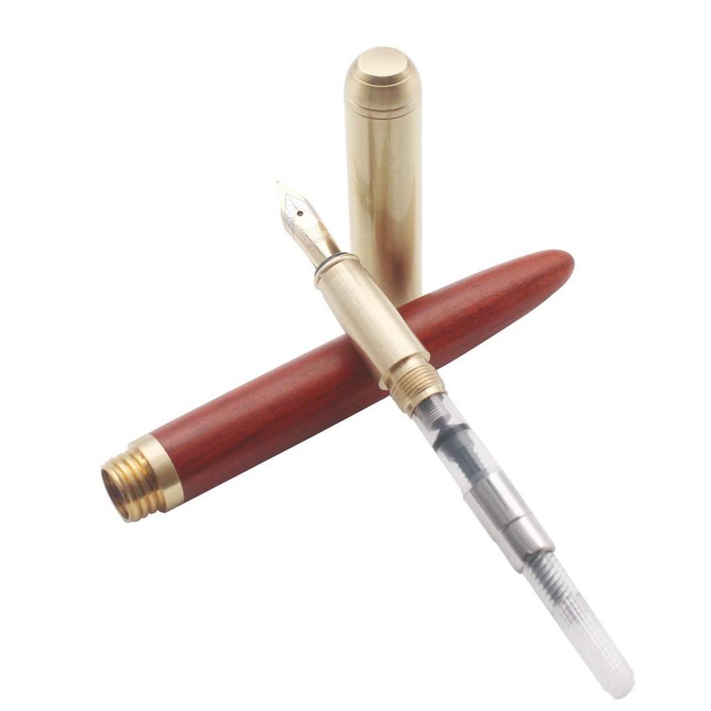 Gullor Handcrafted Rosewood Fountain Smooth and Easy to Medium for Signatures Pen, Write, Nib,