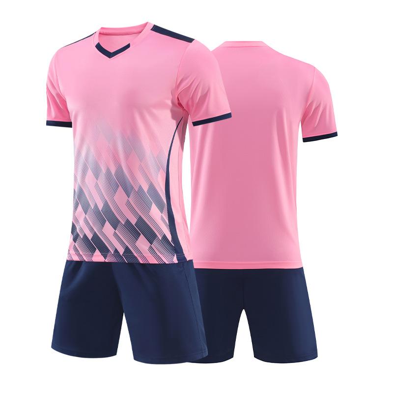Short-sleeved Football Jersey Set Spot Football Training Jersey Adult Children Same Football Jersey Men's