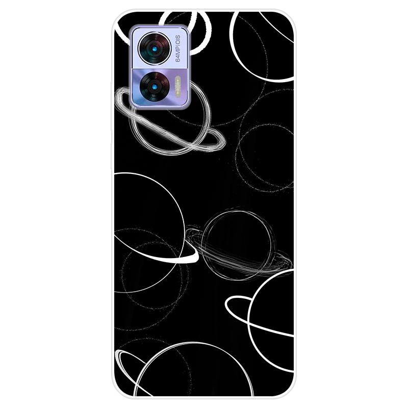 Verco Handyhülle Für Motorola Edge 30 Pro – Robuste TPU/Silikon-Hülle Mit Carbon-Optik, Schwarz