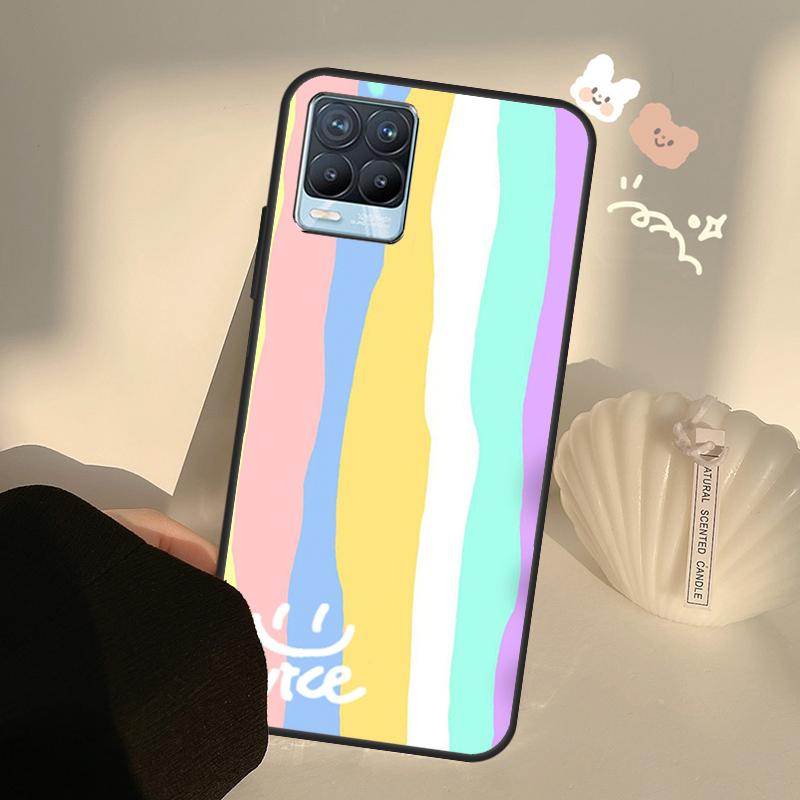 Rainbow Cute Cartoon Case For Realme GT7 Pro GT6 C65 C67 C61 C53 C55 C51 C25 C63 C71 C75 11 12 13 14 15 Pro Plus