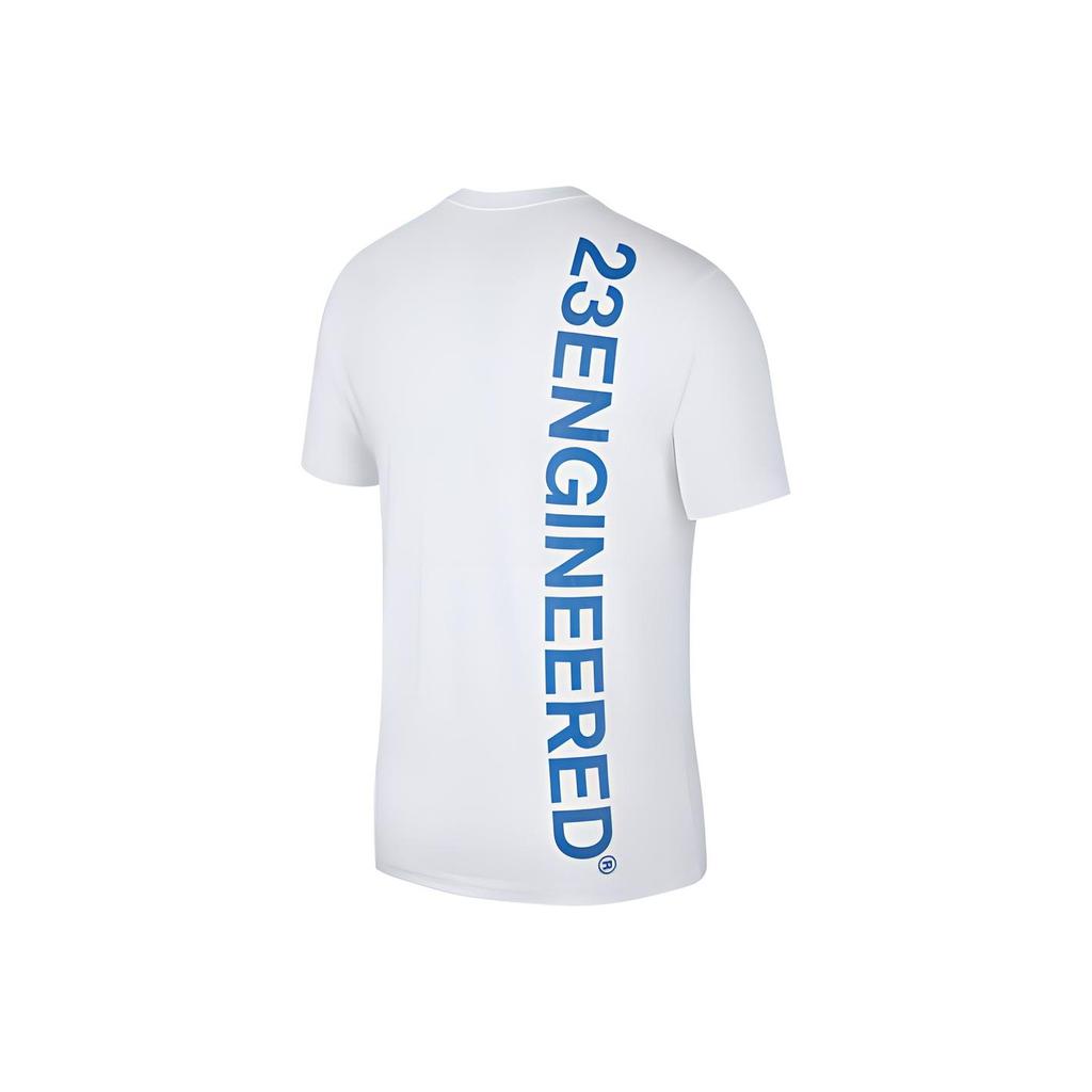 Air Jordan 23 Engineered Sports Crew Neck Short Sleeve T-Shirt Men Tops White Blue AT8818-101