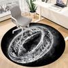 1PC One Ring Office Round Rug, Non-slip, Soft and Durable Office Rug for Interior Decoration, Perfect for Office, Beautiful Decoration