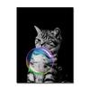 Black Cat with Colorful Bubbles Poster Cute Animal Giraffe Elephant Lion Posters and Prints Wall Arts Canvas Painting Home Decor