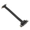 Extension Cable PCIE 1X Dual 90 Degrees  with LED Indication Magnetic Pad Network Adapter 15cm