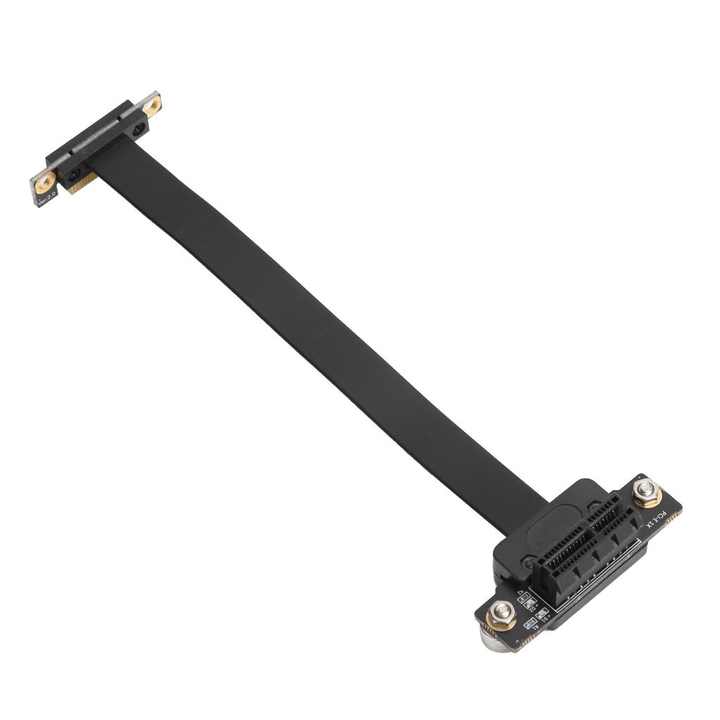 Extension Cable PCIE 1X Dual 90 Degrees  with LED Indication Magnetic Pad Network Adapter 15cm