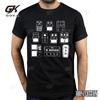 Awesome Pedal Board Guitar T-Shirts for Men Crew Neck Cotton T Shirt Music Summer Fashion O-Neck Short Sleeve