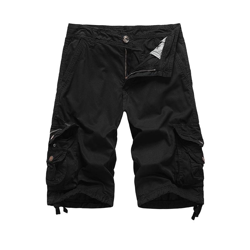 Cargo Shorts Men Summer Army Military Tactical Homme Shorts Casual Solid Multi-Pocket Male Cargo Shorts Plus Size