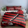 Strisce rosse e nere, AC Milan. Set lenzuola Set copripiumino Copripiumini Federe(1 * Copripiumino 2 * Federe senza imbottitura per piumino)