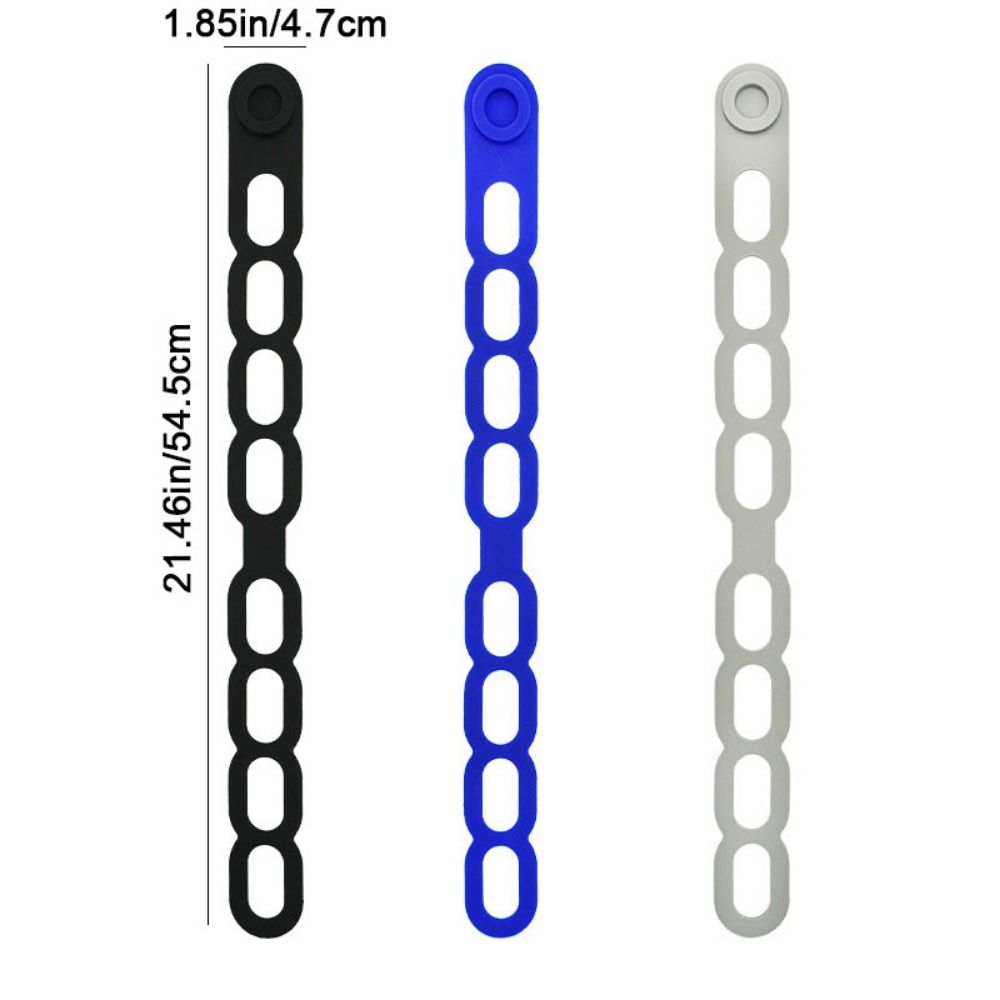 3Pcs Stretchable Silicone Lid Straps Leak-Proof Lunchbox Strap Universal Lid Fixing Band  Pans