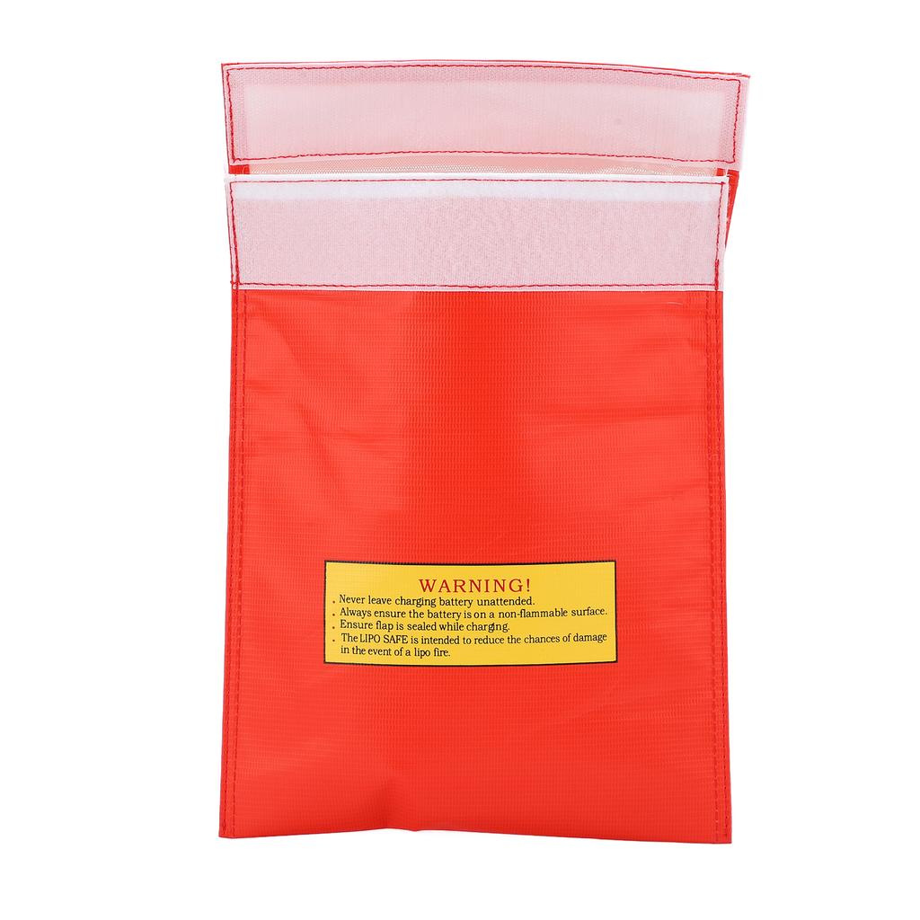 Lipo Battery Explosion Proof Bag Fireproof Lithium Battery Safe Guard Bag for Safe Charging and StorageRed
