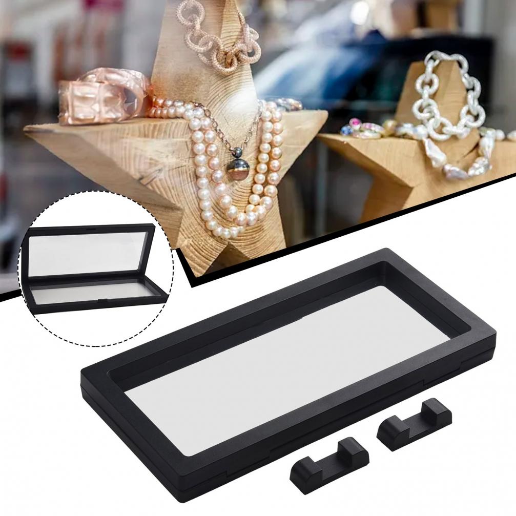 Transparent Floating Display Case Suspension Box Picture Frame Jewelry